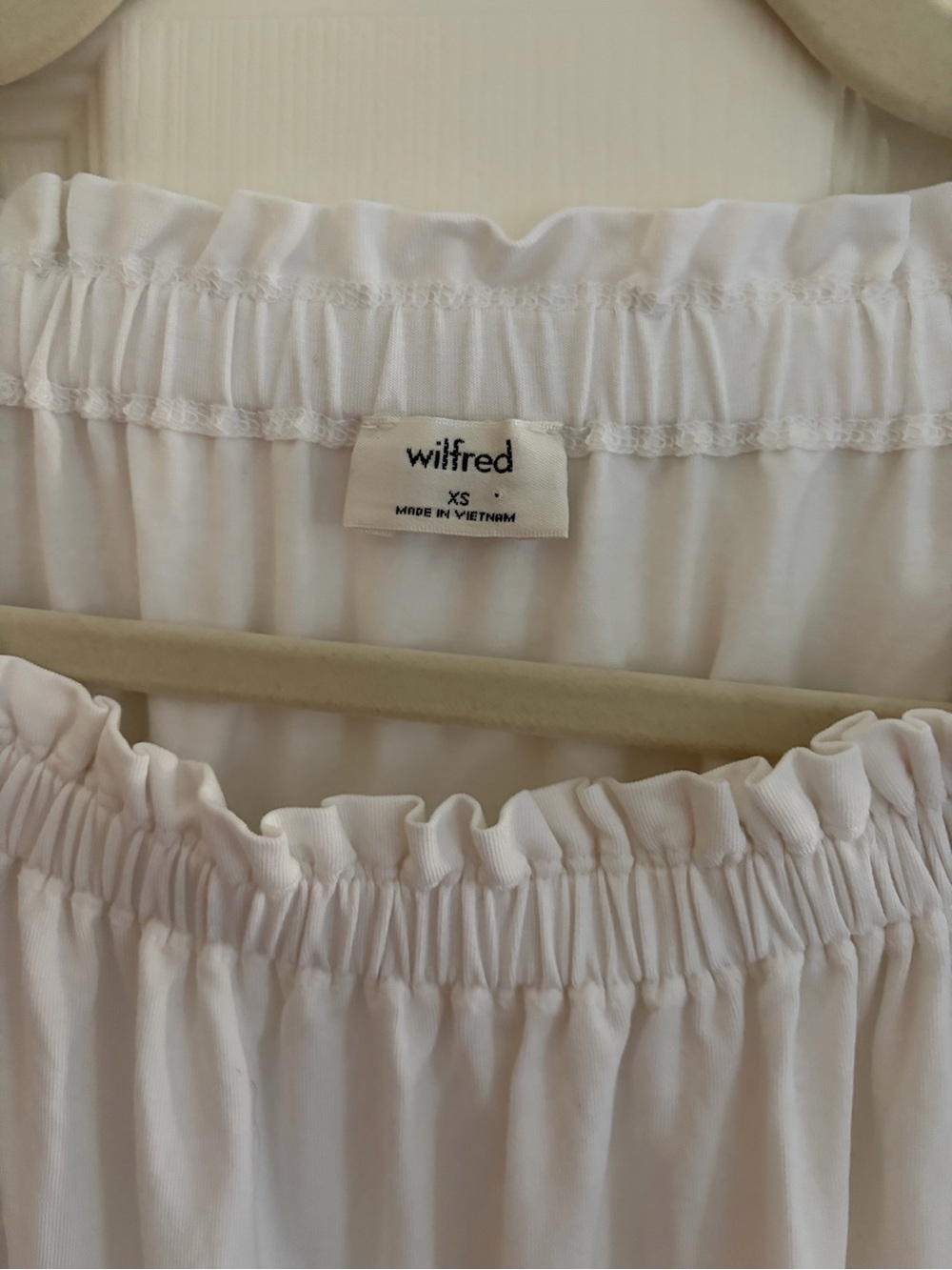Wilfred White Off-Shoulder Ruffle Top - Picture 2 of 2